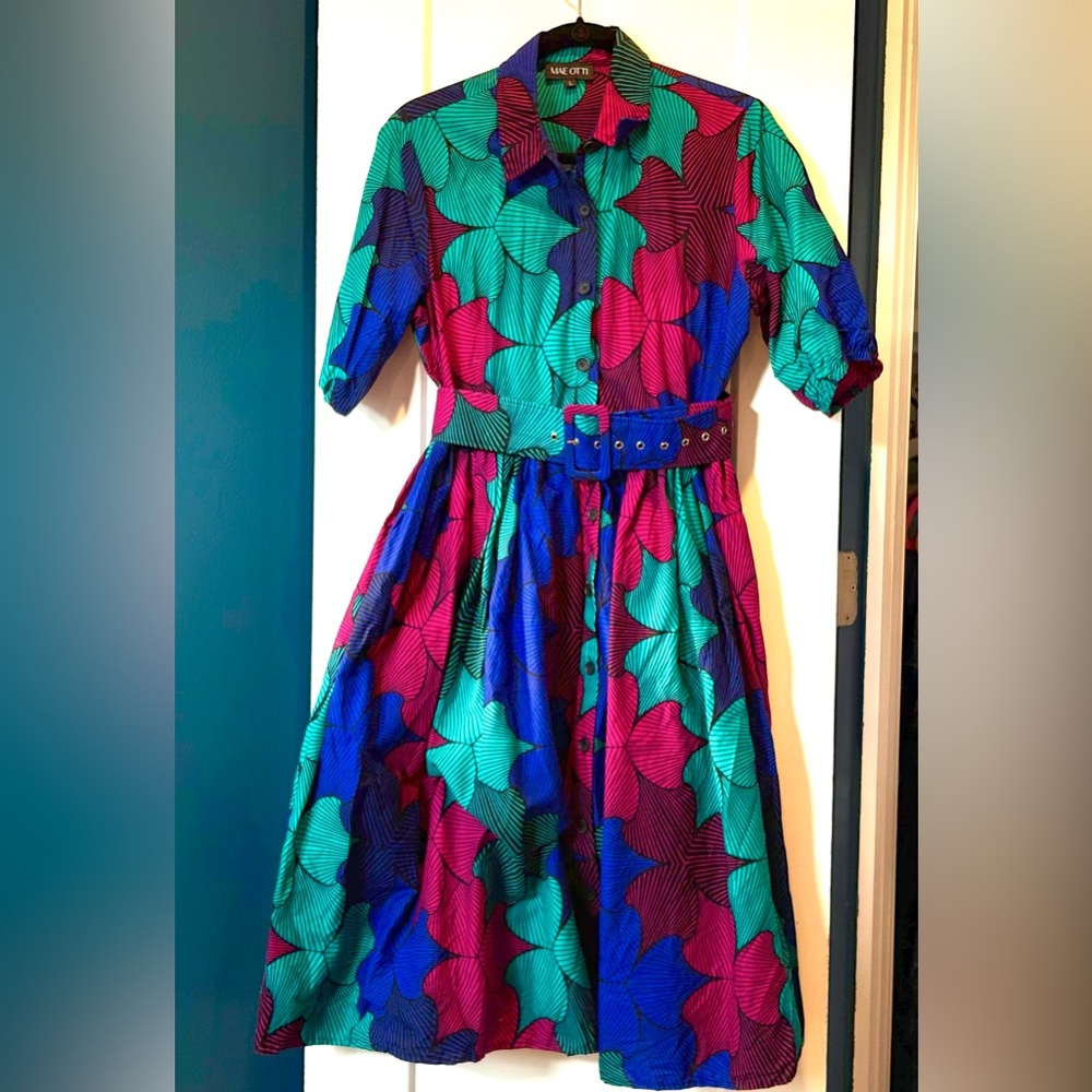 Mae Otti Cotton Belted Shirt Dress